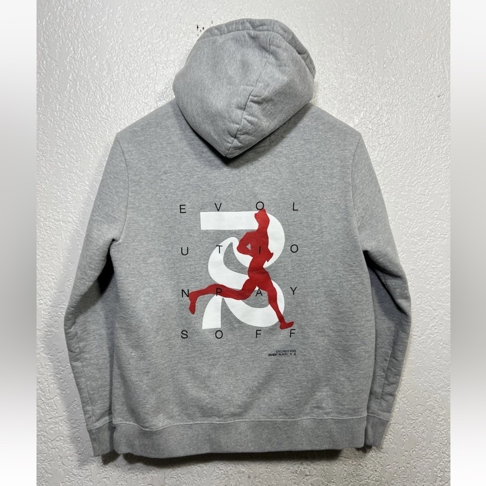 Bandit Running Chicago Marathon Hoodie, RARE!, Sz Medium